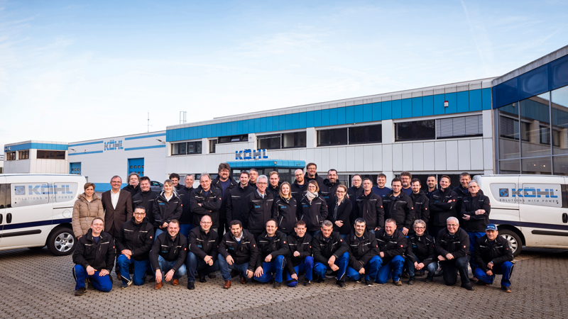 Teamfoto der Köhl GmbH Trier